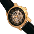 Kahn Skeleton Watch Gold/Black | Black Dial