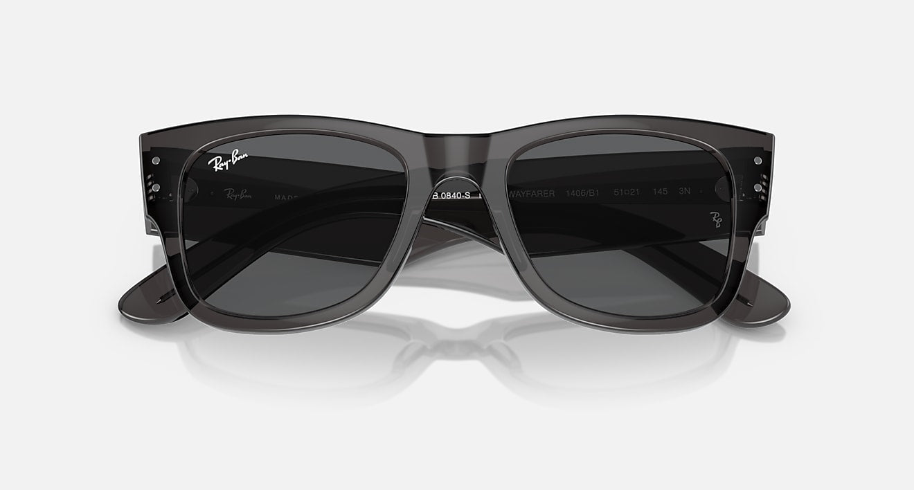MEGA WAYFARER UNISEX Transparent Black / Dark Grey |  Dial