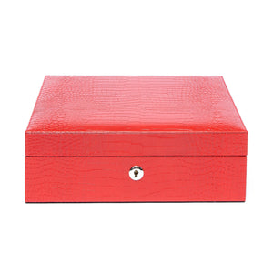Brompton L267 Leather Eight Watch Box Red