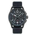 Spitfire Chronograph Black / Black  / Leather | Black Dial