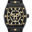 THE HEXAGON PHANTOM 44MM Black / Polyurethane | Black Dial