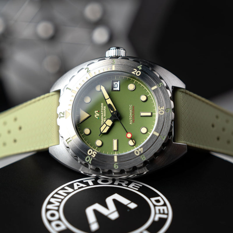 Amalfi Automatic Green / Green Silicone | Green Dial