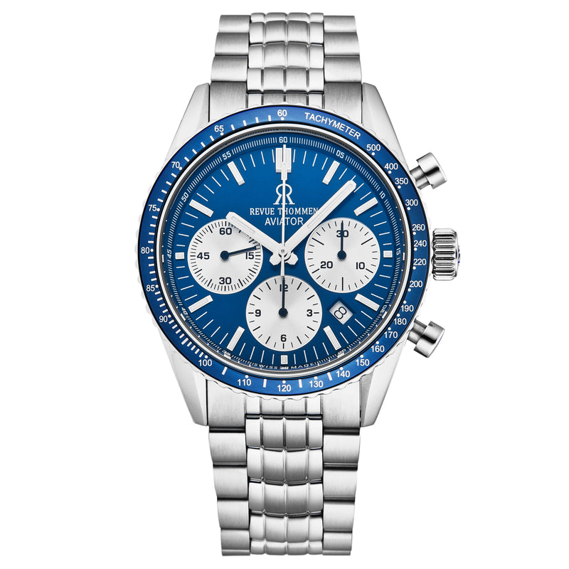 Aviator 17000.6135 / Blue | Blue Dial