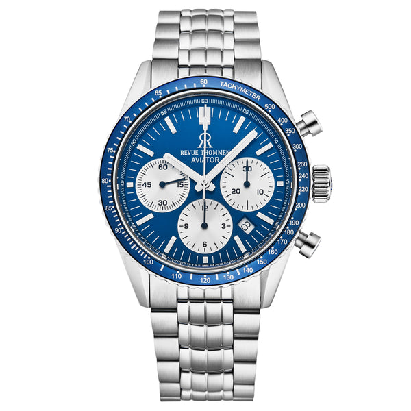 Aviator 17000.6135 / Blue | Blue Dial
