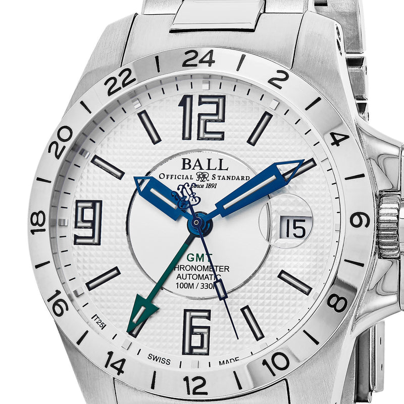 Engineer HydroCarbon Magnate GMT Silver Dial | Silver Dial