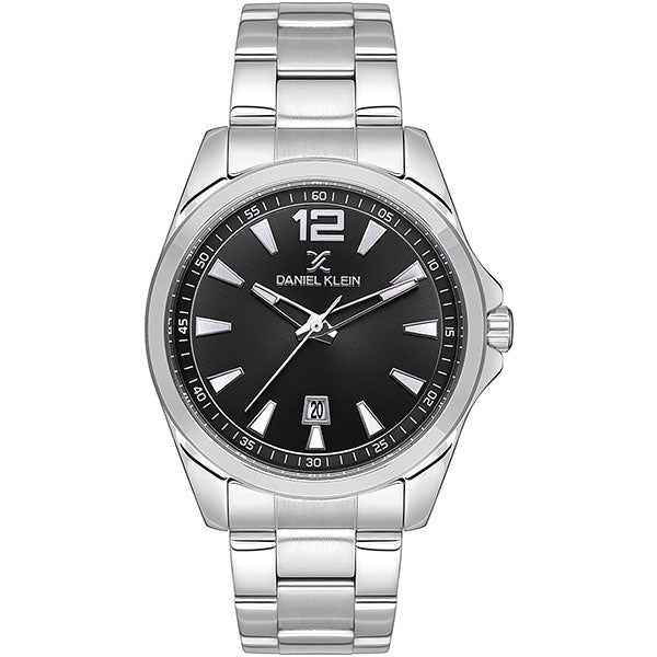 Sunray - Date - Stainless Strap - DK13670 Silver / Black Dial | Black Dial