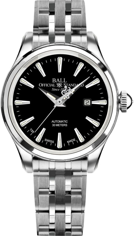Trainmaster Eternity Ladies Black / Steel Black Dial