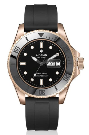 Sea Diver Rose/Black/Black | Black Dial