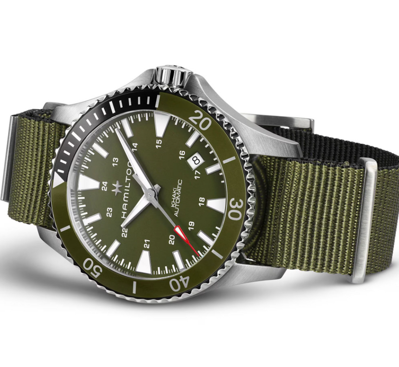 Khaki Navy Scuba Auto | Green Dial