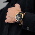 Swiss Made Black / Leather | Black Dial