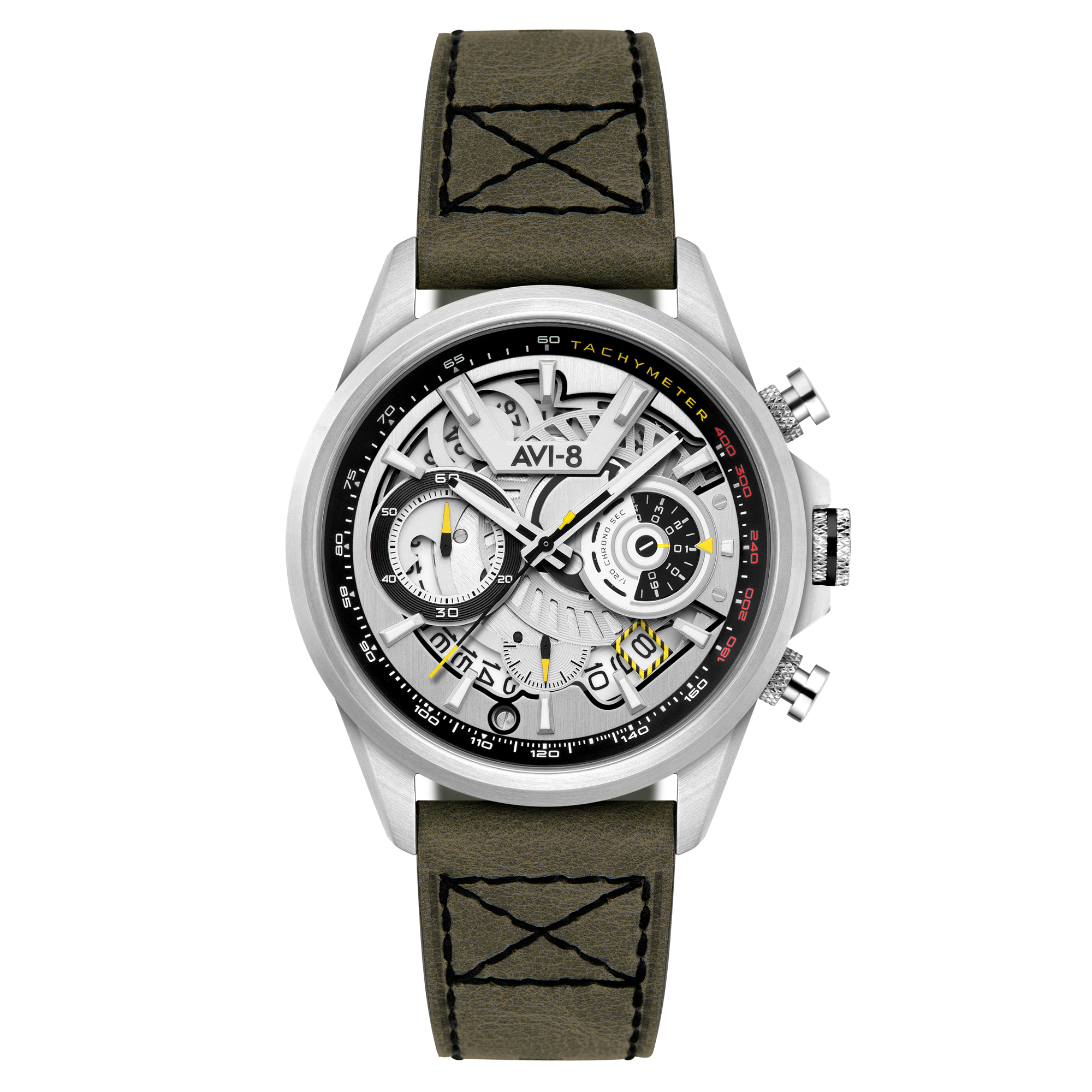 Matador Silver / Green | Silver Dial