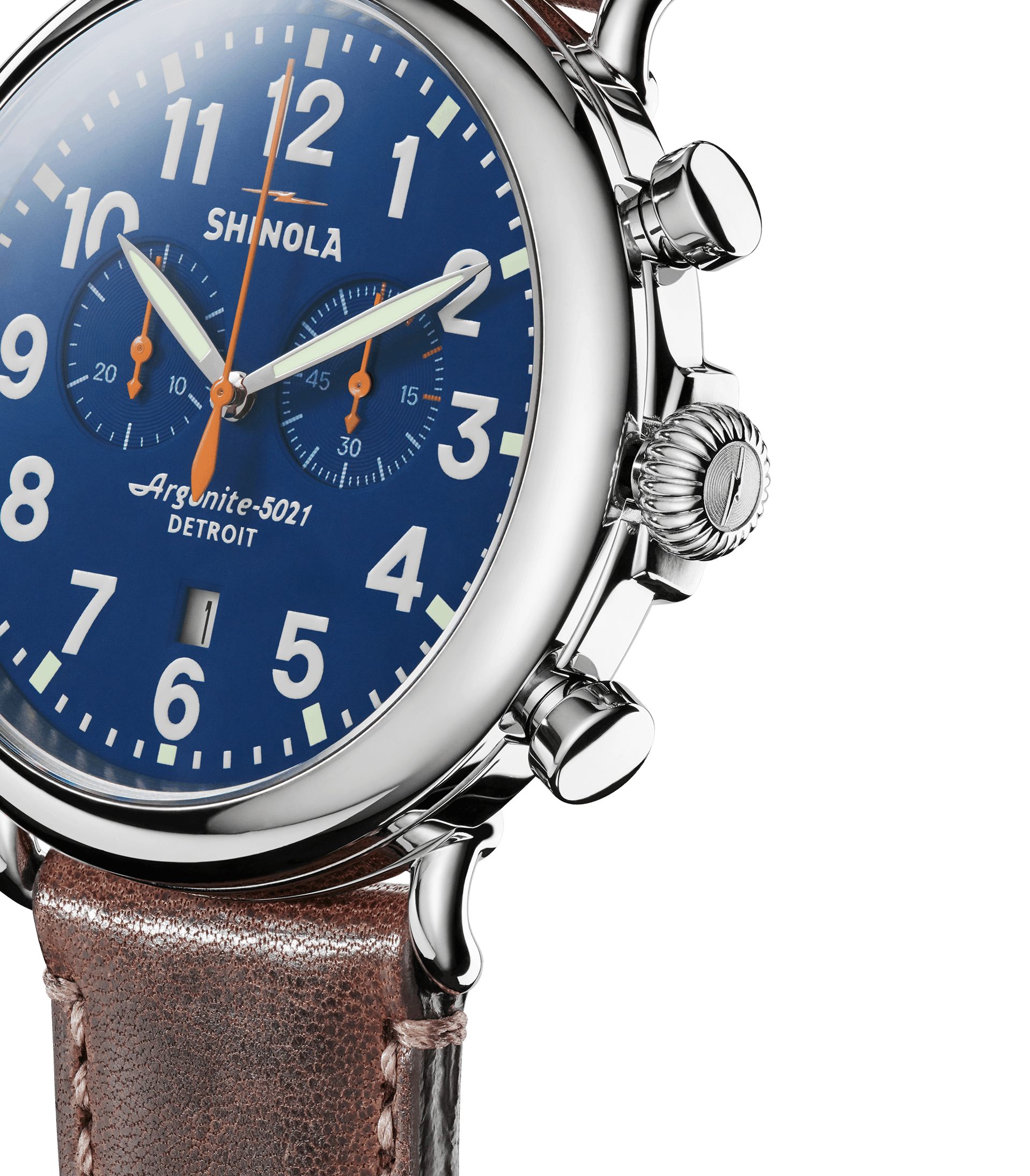 Runwell 47 Chrono blue | Blue Dial