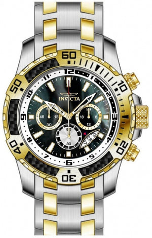 Pro Diver Scuba Men Black Abalone Dial / Two-Tone Stainless Steel Bracelet Black Dial