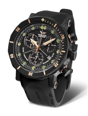 Lunokhod Black Dial / Black Leather Black Dial