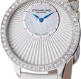 Vogue-336 White Leather | Silver Dial
