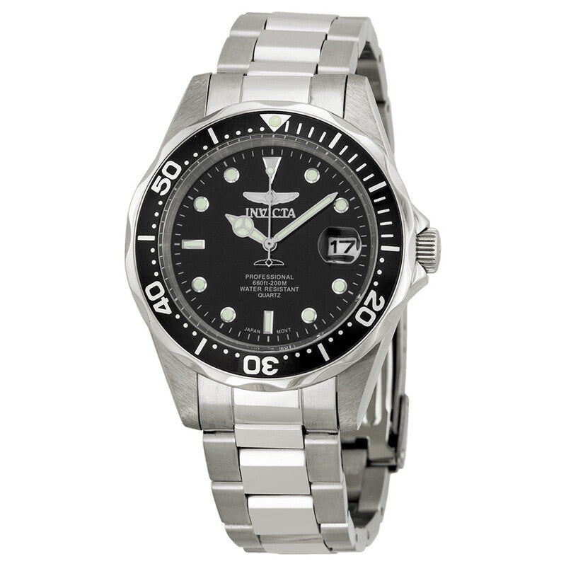 Pro Diver Black Dial / Stainless Steel Bracelet Black Dial