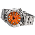Islander Orange Dial Automatic Dive Watch with AR Double Dome Sapphire Crystal, and 120-click Bezel