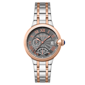 Thomas Earnshaw Barallier Retrograde Dual Time Grey / Stainless Steel | Grey Dial