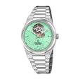 Rive Open Heart Green / Stainless Steel | Green Dial