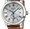 Madison Swiss Made ETA 2895 silver leather | Silver Dial