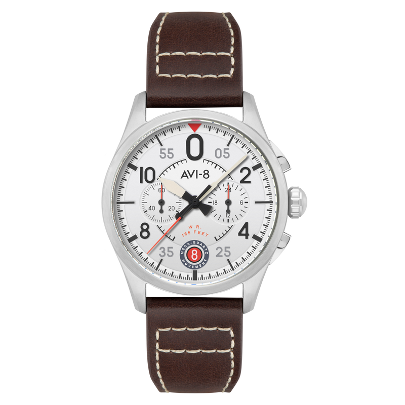 Lock Chronograph White / Leather | White Dial