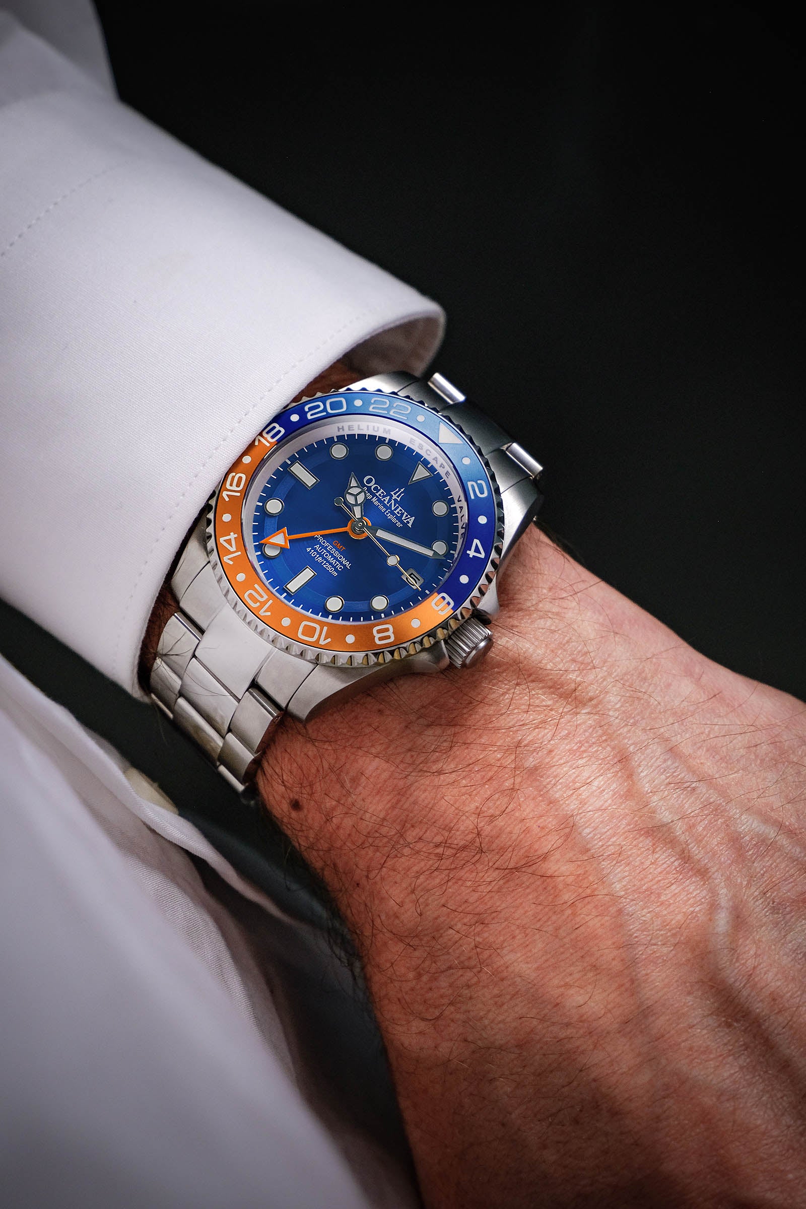 Deep Marine Explorer II Blue/Oranze Bezel | Blue Dial