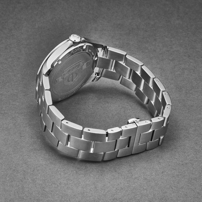 Clifton A10412 / Black, Opaline | Blue Dial