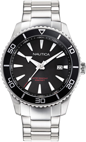 Pacific Beach Silver / Stainless Steel | Black Dial