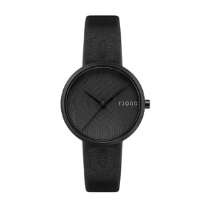 Laurens Black / Leather | Black Dial