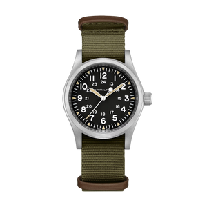 KHAKI FIELD Black / Fabric Black Dial