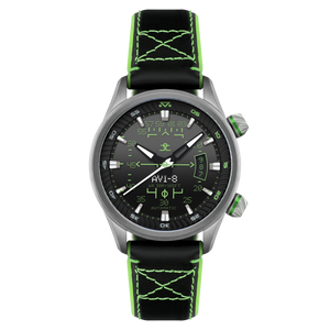 Hud Automatic Black / Leather | Black Dial