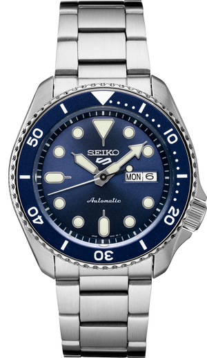 5 Sports SKX Series Blue Dial / Stainless Steel Bracelet Blue Dial