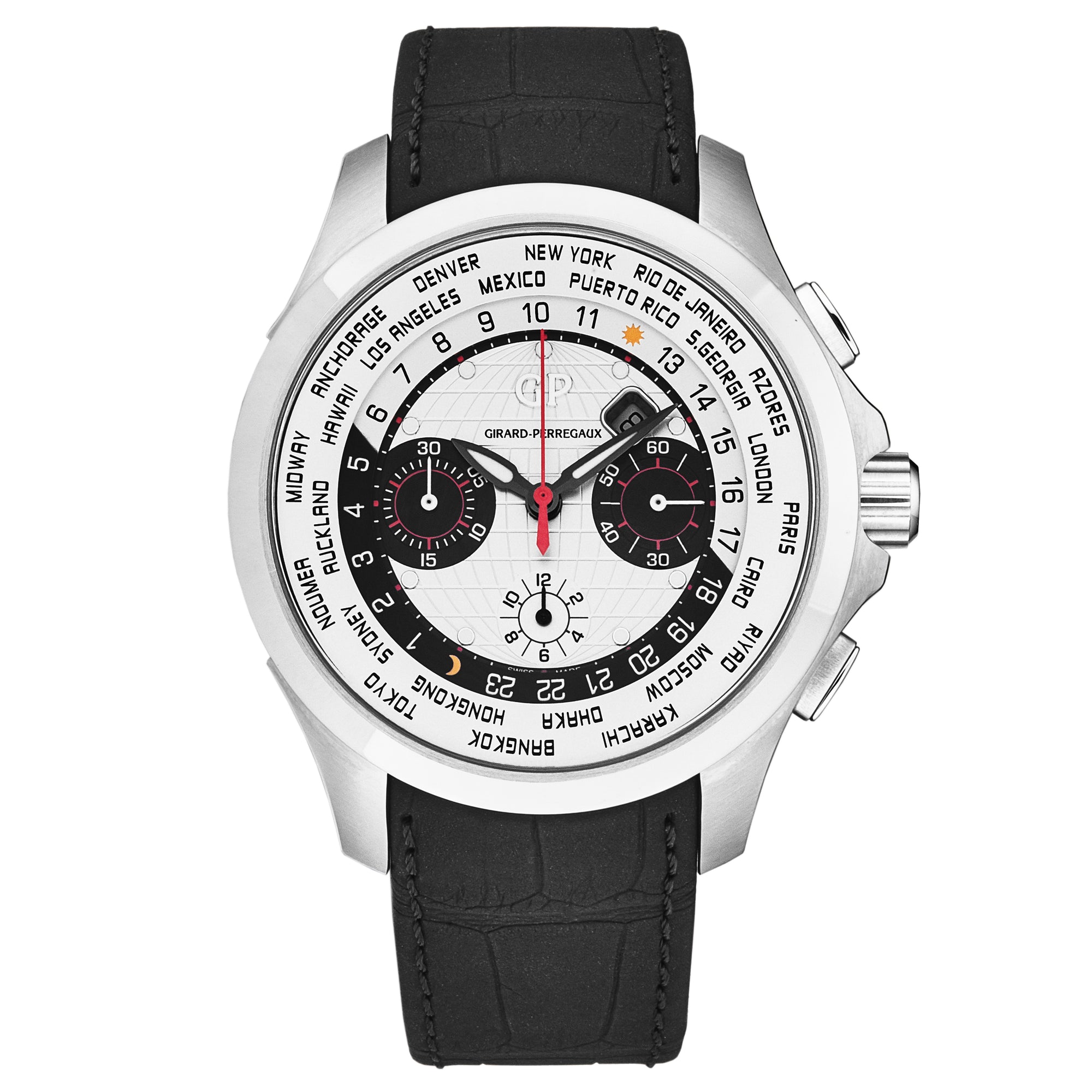 World Timer 4970011131BB6C / silver | Silver Dial
