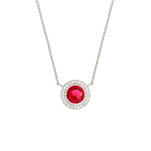 Juliet Pendant Necklace 18k White Gold