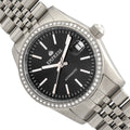 Constance Silver/Black | Black Dial
