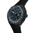 TAG HEUER FORMULA 1 44MM, W/R 200M, TITANIUM CASE, BLK & BLUE RUBBER STRAP, BLACK DIAL Black Dial | Black Dial