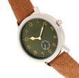 Northrop Wool-Overlaid Leather-Band Watch -Green/Brown | Green Dial