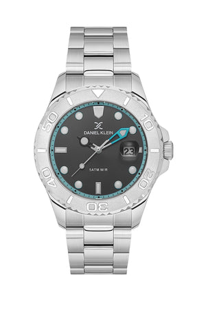 43mm Sub II Silver / Teal Charcoal Dial