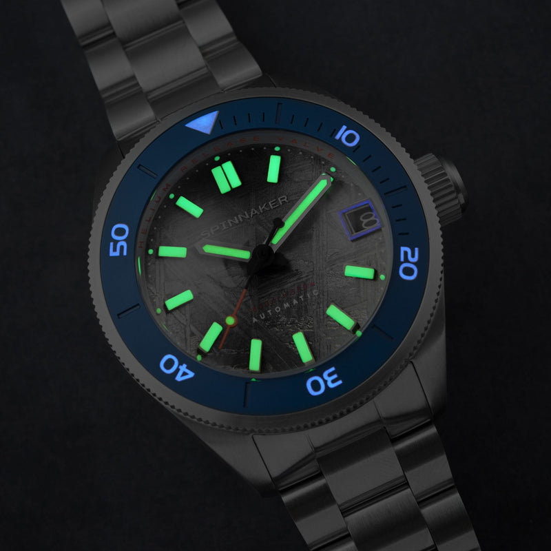 Piccard Automatic Meteorite Limited Edition Grey & Blue / Stainless Steel |  Dial