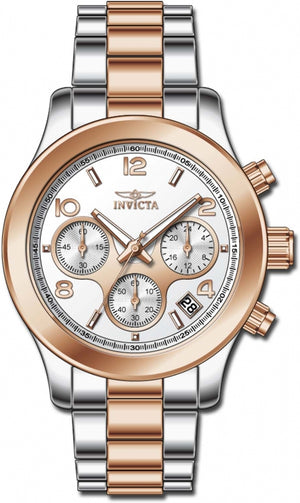 Angel Chronograph Rose Gold / Silver-Tone Dial / Two-Tone Rose Gold / Silver Stainless Steel Bracelet Silver Dial