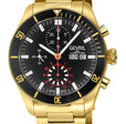 Yorkville - Chronograph Gevril Yorkville Swiss Automatic Chronograph  Watch, IPYG Case, Black/Gold bezel, Gray Dial, SS/IPYG Bracelet. | Gray Dial