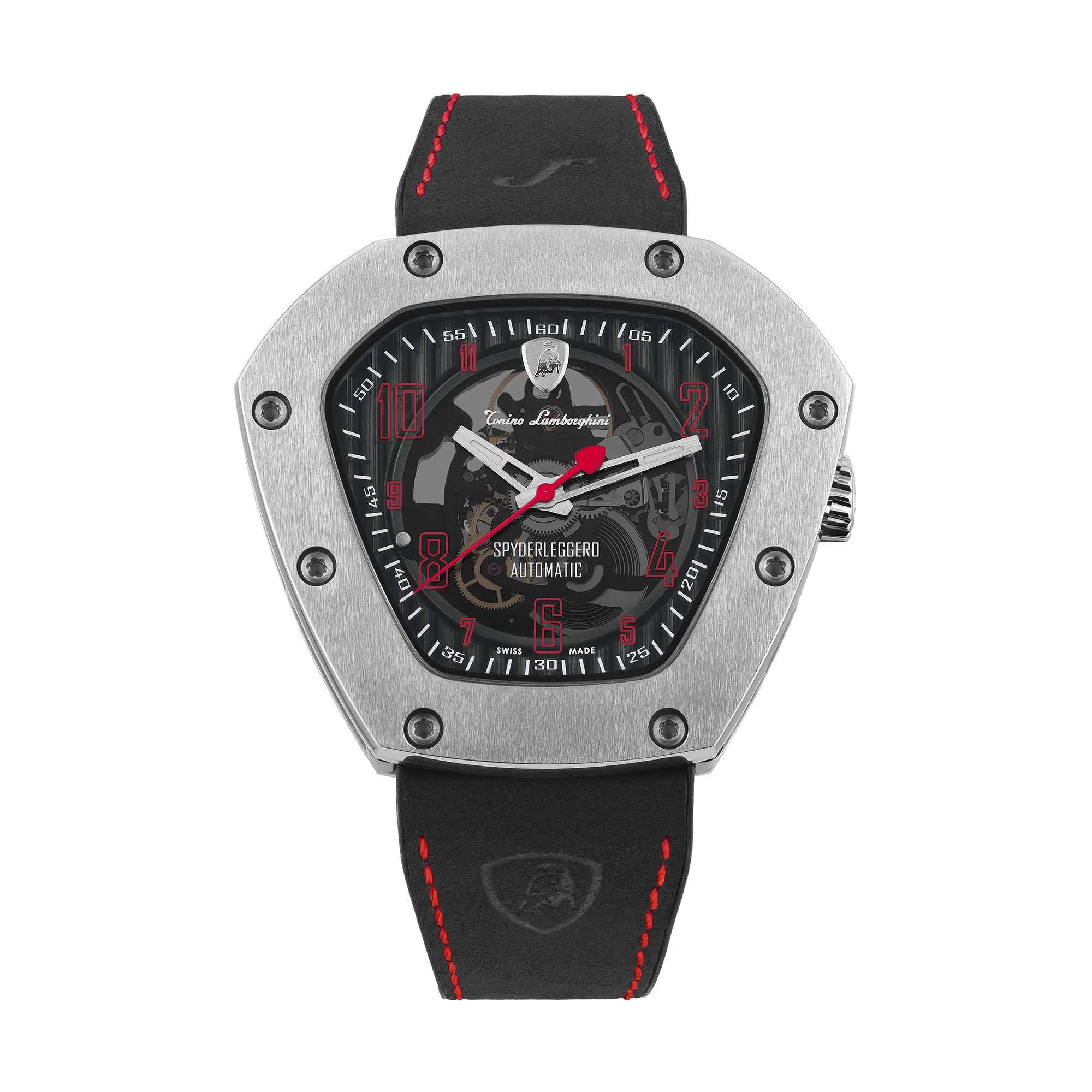 Spyderleggero Skeleton TITANIUM / RED (Extended Ship Time from Switzerland) Black Dial