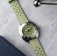 Amalfi Automatic Green / Green Silicone | Green Dial