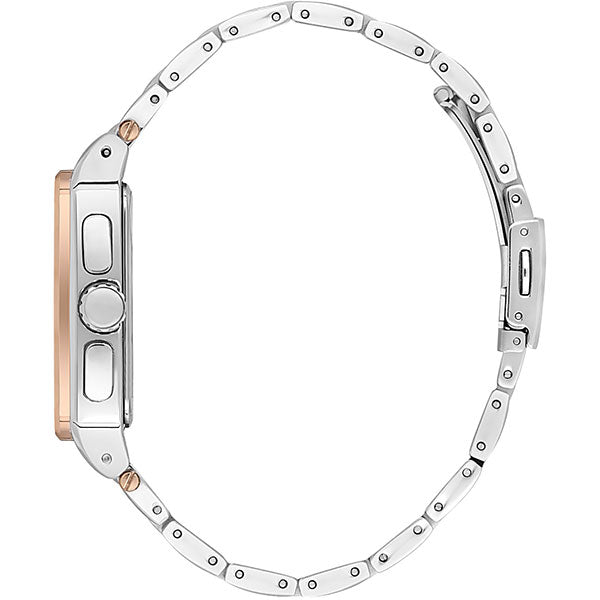 Square SDC Extra Large - Stainless Strap - DK13687 Silver / Rose Gold | Silver Dial