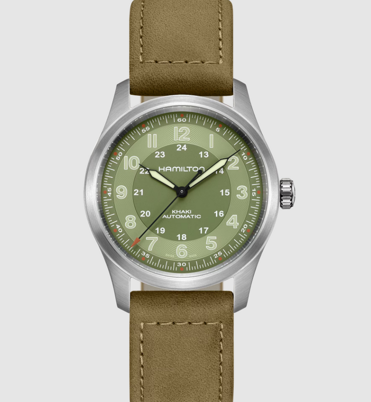 Khaki Field Titanium Auto | Green Dial