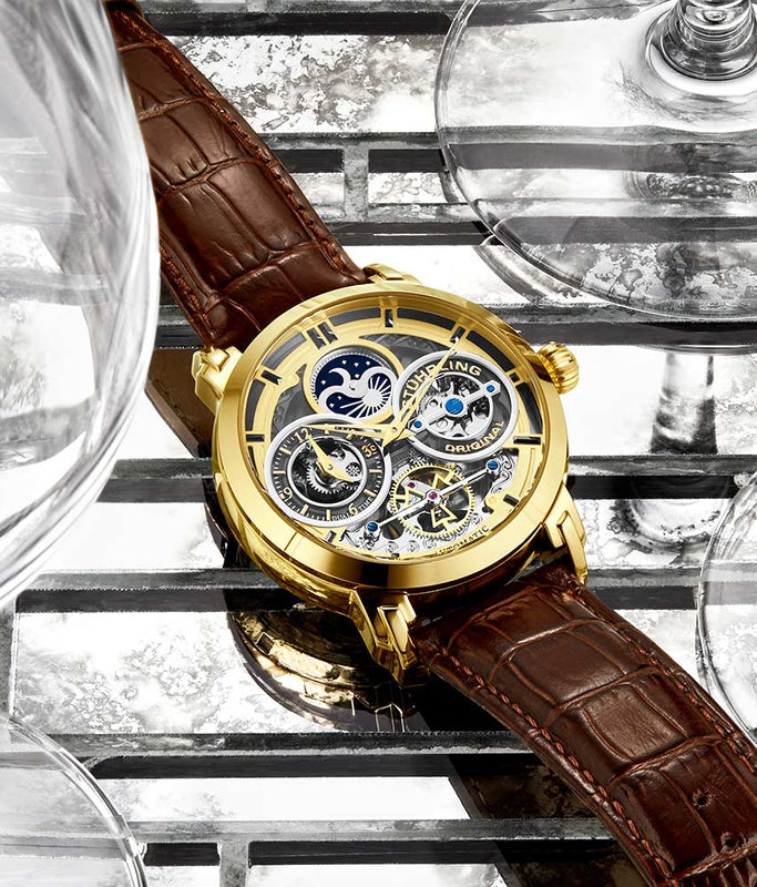 Legacy Brown/Gold Leather | Gold Dial