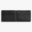 Slim Bifold Wallet Natural Grain Leather - Black