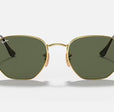 HEXAGONAL FLAT LENSES MEN'S Gold / Green