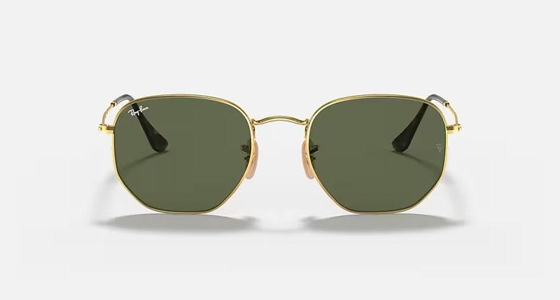 HEXAGONAL FLAT LENSES MEN'S Gold / Green