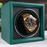 Mainspring Oxford Guardian 1-Slot Watch Winder - Green